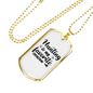 Hunting Is My Favorite Season Necklace Stainless Steel or 18k Gold Dog Tag 24" Chain-Express Your Love Gifts