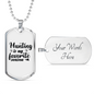 Hunting Is My Favorite Season Necklace Stainless Steel or 18k Gold Dog Tag 24" Chain-Express Your Love Gifts