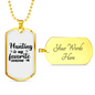 Hunting Is My Favorite Season Necklace Stainless Steel or 18k Gold Dog Tag 24" Chain-Express Your Love Gifts