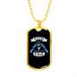 Hunting Is My Game Necklace Stainless Steel or 18k Gold Dog Tag 24" Chain-Express Your Love Gifts