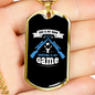 Hunting Is My Game Necklace Stainless Steel or 18k Gold Dog Tag 24" Chain-Express Your Love Gifts