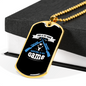 Hunting Is My Game Necklace Stainless Steel or 18k Gold Dog Tag 24" Chain-Express Your Love Gifts