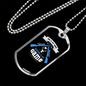 Hunting Is My Game Necklace Stainless Steel or 18k Gold Dog Tag 24" Chain-Express Your Love Gifts