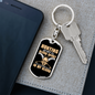 Hunting Is Not A Blood Sport Keychain Stainless Steel or 18k Gold Dog Tag Keyring-Express Your Love Gifts