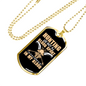Hunting Is Not A Blood Sport Necklace Stainless Steel or 18k Gold Dog Tag 24" Chain-Express Your Love Gifts