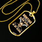 Hunting Is Not A Blood Sport Necklace Stainless Steel or 18k Gold Dog Tag 24" Chain-Express Your Love Gifts