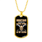 Hunting Is Not A Blood Sport Necklace Stainless Steel or 18k Gold Dog Tag 24" Chain-Express Your Love Gifts