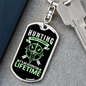 Hunting Is Not A Hobby Keychain Stainless Steel or 18k Gold Dog Tag Keyring-Express Your Love Gifts