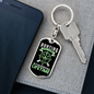 Hunting Is Not A Hobby Keychain Stainless Steel or 18k Gold Dog Tag Keyring-Express Your Love Gifts