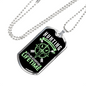 Hunting Is Not A Hobby Necklace Stainless Steel or 18k Gold Dog Tag 24" Chain-Express Your Love Gifts