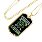 Hunting Is Not A Hobby Necklace Stainless Steel or 18k Gold Dog Tag 24" Chain-Express Your Love Gifts