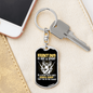 Hunting Is Not A Sport Keychain Stainless Steel or 18k Gold Dog Tag Keyring-Express Your Love Gifts