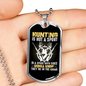 Hunting Is Not A Sport Necklace Stainless Steel or 18k Gold Dog Tag 24" Chain-Express Your Love Gifts