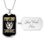 Hunting Is Not A Sport Necklace Stainless Steel or 18k Gold Dog Tag 24" Chain-Express Your Love Gifts