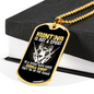Hunting Is Not A Sport Necklace Stainless Steel or 18k Gold Dog Tag 24" Chain-Express Your Love Gifts