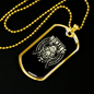 Hunting Is Problem Solving Necklace Stainless Steel or 18k Gold Dog Tag 24" Chain-Express Your Love Gifts
