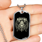 Hunting Is Problem Solving Necklace Stainless Steel or 18k Gold Dog Tag 24" Chain-Express Your Love Gifts