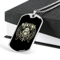 Hunting Is Problem Solving Necklace Stainless Steel or 18k Gold Dog Tag 24" Chain-Express Your Love Gifts