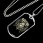 Hunting Is Problem Solving Necklace Stainless Steel or 18k Gold Dog Tag 24" Chain-Express Your Love Gifts
