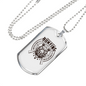 Hunting Is Problem Solving White Necklace Stainless Steel or 18k Gold Dog Tag 24" Chain-Express Your Love Gifts