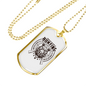 Hunting Is Problem Solving White Necklace Stainless Steel or 18k Gold Dog Tag 24" Chain-Express Your Love Gifts