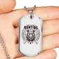 Hunting Is Problem Solving White Necklace Stainless Steel or 18k Gold Dog Tag 24" Chain-Express Your Love Gifts