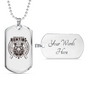 Hunting Is Problem Solving White Necklace Stainless Steel or 18k Gold Dog Tag 24" Chain-Express Your Love Gifts