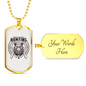 Hunting Is Problem Solving White Necklace Stainless Steel or 18k Gold Dog Tag 24" Chain-Express Your Love Gifts