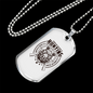 Hunting Is Problem Solving White Necklace Stainless Steel or 18k Gold Dog Tag 24" Chain-Express Your Love Gifts