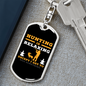 Hunting Is Relaxing Keychain Stainless Steel or 18k Gold Dog Tag Keyring-Express Your Love Gifts