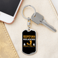 Hunting Is Relaxing Keychain Stainless Steel or 18k Gold Dog Tag Keyring-Express Your Love Gifts