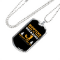Hunting Is Relaxing Necklace Stainless Steel or 18k Gold Dog Tag 24" Chain-Express Your Love Gifts