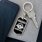 Hunting Is Savage Pleasure Keychain Stainless Steel or 18k Gold Dog Tag Keyring-Express Your Love Gifts