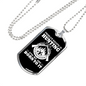 Hunting Is Savage Pleasure Necklace Stainless Steel or 18k Gold Dog Tag 24" Chain-Express Your Love Gifts