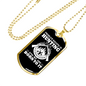 Hunting Is Savage Pleasure Necklace Stainless Steel or 18k Gold Dog Tag 24" Chain-Express Your Love Gifts