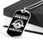 Hunting Is Savage Pleasure Necklace Stainless Steel or 18k Gold Dog Tag 24" Chain-Express Your Love Gifts