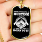 Hunting Is Savage Pleasure Necklace Stainless Steel or 18k Gold Dog Tag 24" Chain-Express Your Love Gifts