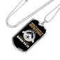 Hunting Is Savage Pleasure White Necklace Stainless Steel or 18k Gold Dog Tag 24" Chain-Express Your Love Gifts