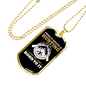 Hunting Is Savage Pleasure White Necklace Stainless Steel or 18k Gold Dog Tag 24" Chain-Express Your Love Gifts