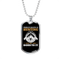 Hunting Is Savage Pleasure White Necklace Stainless Steel or 18k Gold Dog Tag 24" Chain-Express Your Love Gifts