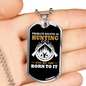 Hunting Is Savage Pleasure White Necklace Stainless Steel or 18k Gold Dog Tag 24" Chain-Express Your Love Gifts