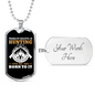 Hunting Is Savage Pleasure White Necklace Stainless Steel or 18k Gold Dog Tag 24" Chain-Express Your Love Gifts
