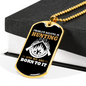 Hunting Is Savage Pleasure White Necklace Stainless Steel or 18k Gold Dog Tag 24" Chain-Express Your Love Gifts