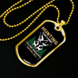 Hunting Is Survival Skill Necklace Stainless Steel or 18k Gold Dog Tag 24" Chain-Express Your Love Gifts