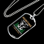 Hunting Is Survival Skill Necklace Stainless Steel or 18k Gold Dog Tag 24" Chain-Express Your Love Gifts