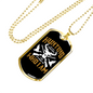 Hunting Is Who I Am Necklace Stainless Steel or 18k Gold Dog Tag 24" Chain-Express Your Love Gifts