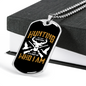 Hunting Is Who I Am Necklace Stainless Steel or 18k Gold Dog Tag 24" Chain-Express Your Love Gifts