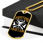 Hunting Is Who I Am Necklace Stainless Steel or 18k Gold Dog Tag 24" Chain-Express Your Love Gifts