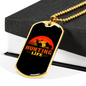 Hunting Life Necklace Stainless Steel or 18k Gold Dog Tag 24" Chain-Express Your Love Gifts