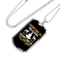 Hunting Like Yoga Necklace Stainless Steel or 18k Gold Dog Tag 24" Chain-Express Your Love Gifts
